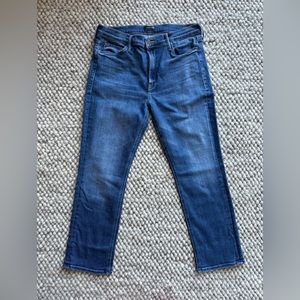 Mother mid rise ‘Dazzler’ ankle jeans